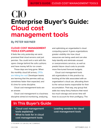 Download our cloud cost management enterprise buyer’s guide
