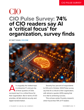 Download our CIO Pulse enterprise AI survey