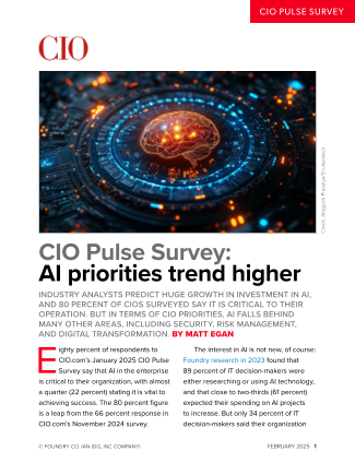 Download our CIO Pulse AI priorities survey